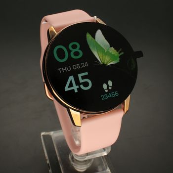 Smartwatch Damski R3- Rose Gold Różowe Krokomierz  Powiadomienia Monitoring snu Ciśnienie (1).jpg